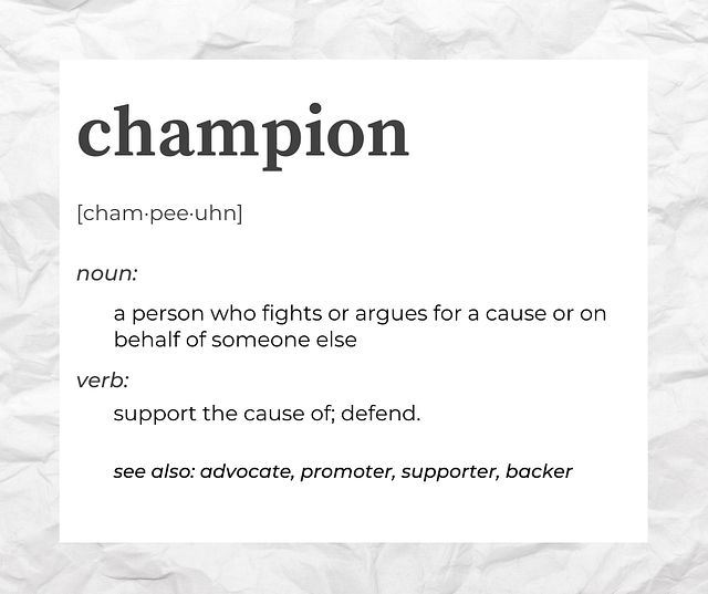 champion definition photo